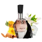 Frasco do perfume Al Wataniah Shagaf Al Ward com flores
