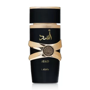 Frasco do perfume Asad Lattafa Eau de Parfum