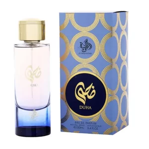 Frasco e embalagem do Perfume Árabe Feminino Duha
