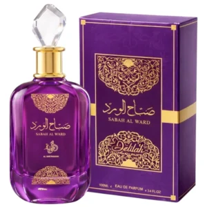 Al Wataniah Sabah Al Ward Delilah frasco e embalagem EDP 100ml