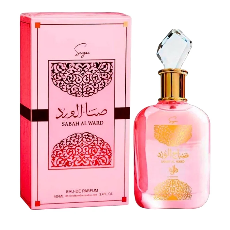 Al Wataniah Sabah Al Ward Sugar • Frasco e Embalagem Al Wataniah Sabah Al Ward Sugar frasco e embalagem EDP 100ml