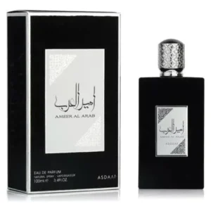 Embalagem e frasco do perfume Asdaaf Ameer Al Arab EDP 100ml.