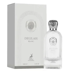 Frasco e embalagem do Maison Alhambra Delilah Blanc