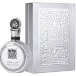 Frasco e embalagem Lattafa Fakhar Platin EDP masculino 100ml.
