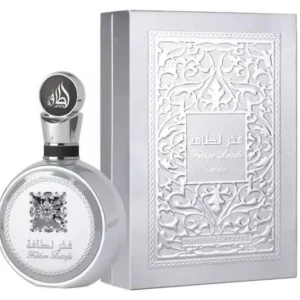 Frasco e embalagem Lattafa Fakhar Platin EDP masculino 100ml.