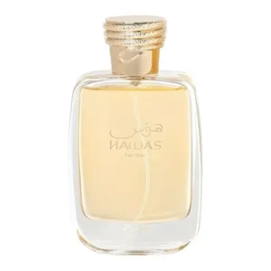 Frasco Rasasi Hawas for Her EDP 100ml feminino floral amadeirado gourmand.