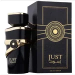Frasco e embalagem Fragrance World Just Aswad Black