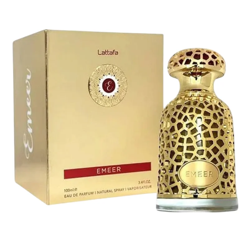 Lattafa Emeer • Frasco e Embalagem Lattafa Emeer frasco e embalagem EDP 100ml