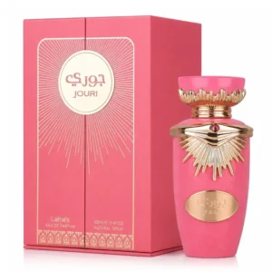 Lattafa Jouri frasco e embalagem EDP 100ml