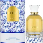 Frasco e embalagem do lattafa Petra EDP 100ml da Lattafa