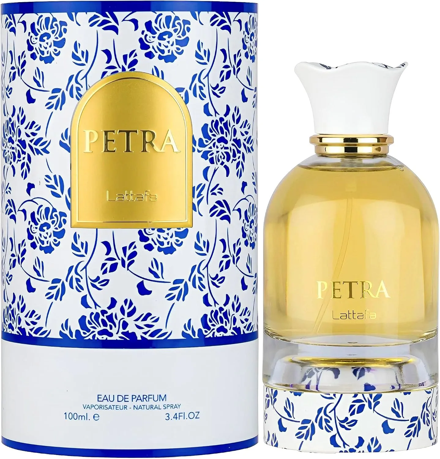 Lattafa Petra • Frasco e Embalagem Frasco e embalagem do lattafa Petra EDP 100ml da Lattafa