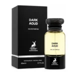 Maison Alhambra Dark Aoud frasco e embalagem EDP 80ml