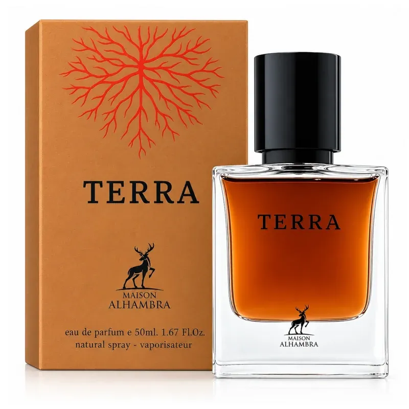 Maison Alhambra Terra • Frasco e Embalagem Maison Alhambra Terra frasco e embalagem EDP 100ml