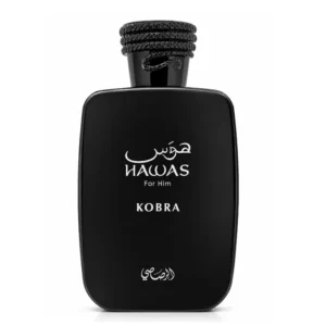 Frasco do perfume masculino Rasasi Hawas Kobra Eau de Parfum 100ml.