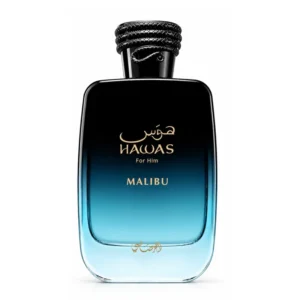 Frasco do perfume Rasasi Hawas Malibu Eau de Parfum 100ml.